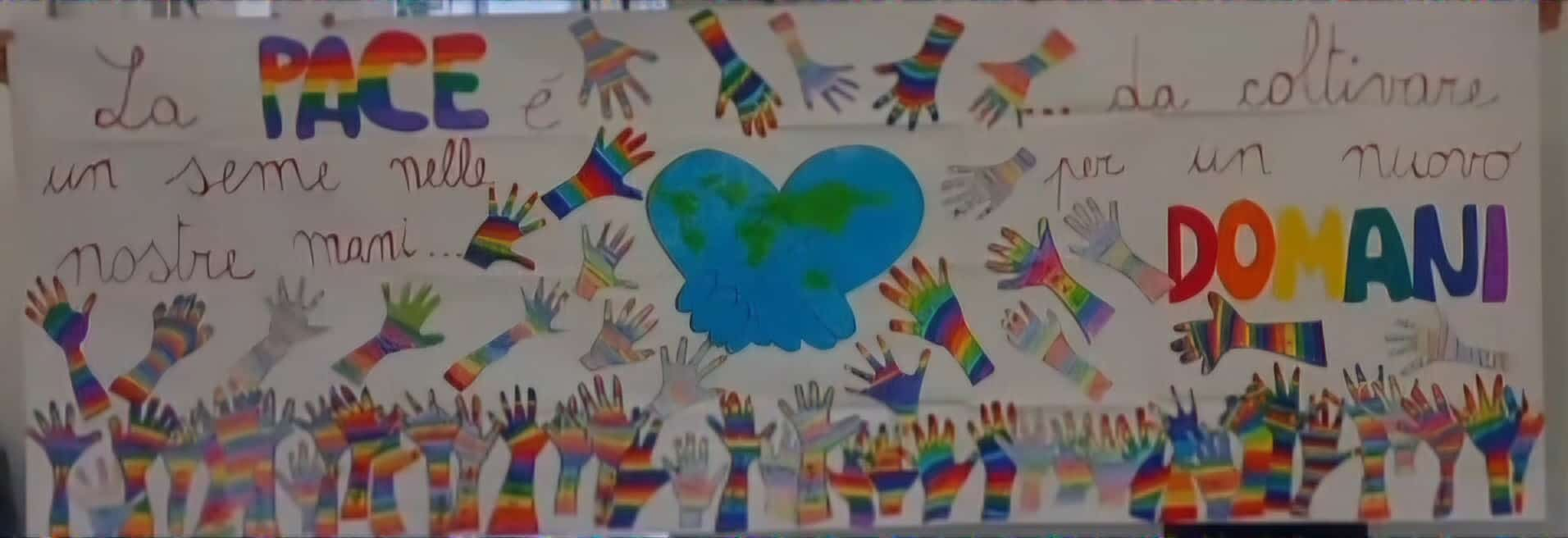 Striscione PACE - Lavori creativi classe 2018